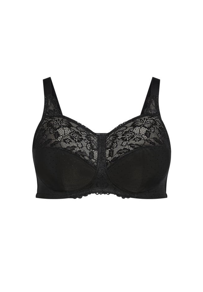 Lace Soft Cup Wire Free Bra image number 2