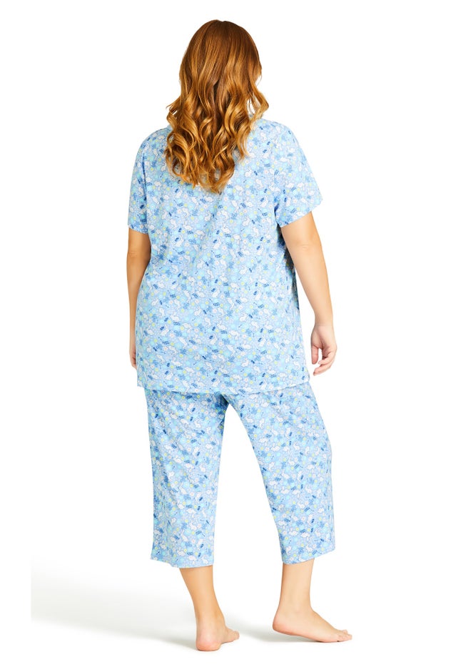 Bunny Button Up Sleep Top image number 1