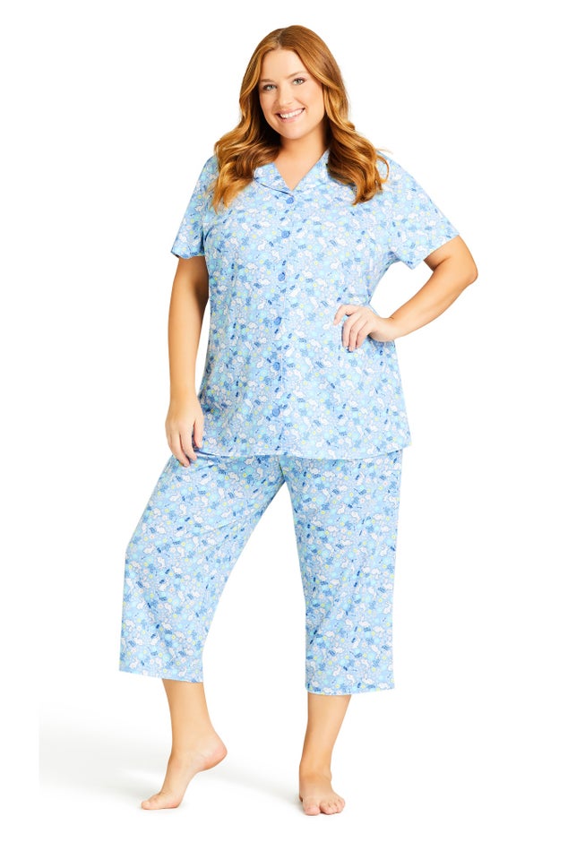 Bunny Button Up Sleep Top image number 0