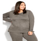 Hi Lo Sweat Top image number null