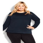 Hi Lo Sweat Top image number null