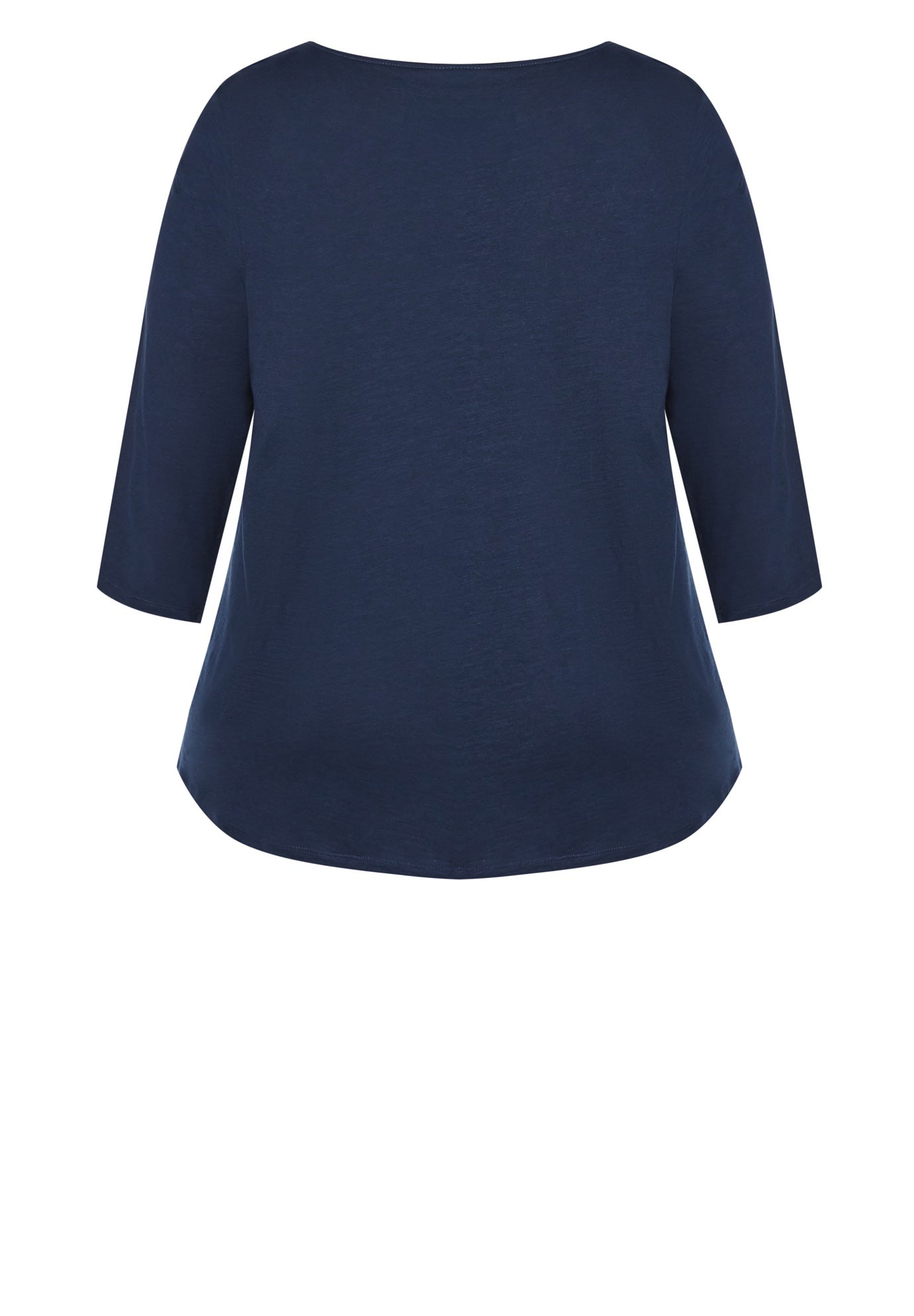 Notch Neck Plain Tee image number 5