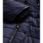 Chevron Faux Fur Hood Long Puffer Coat image number 8