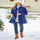 Fleece Swing Funnel-Neck Coat image number 5
