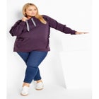 Frill Plain Hoodie image number 1