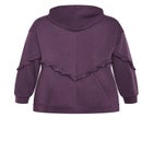 Frill Plain Hoodie image number 4