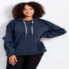 Frill Plain Hoodie image number 0