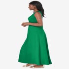 Stretch Cotton Crochet-Back Maxi Dress image number null