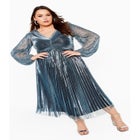 Pleated Plisse Dress image number 1
