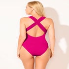 Crossback V-Neck One Piece Swimsuit image number null