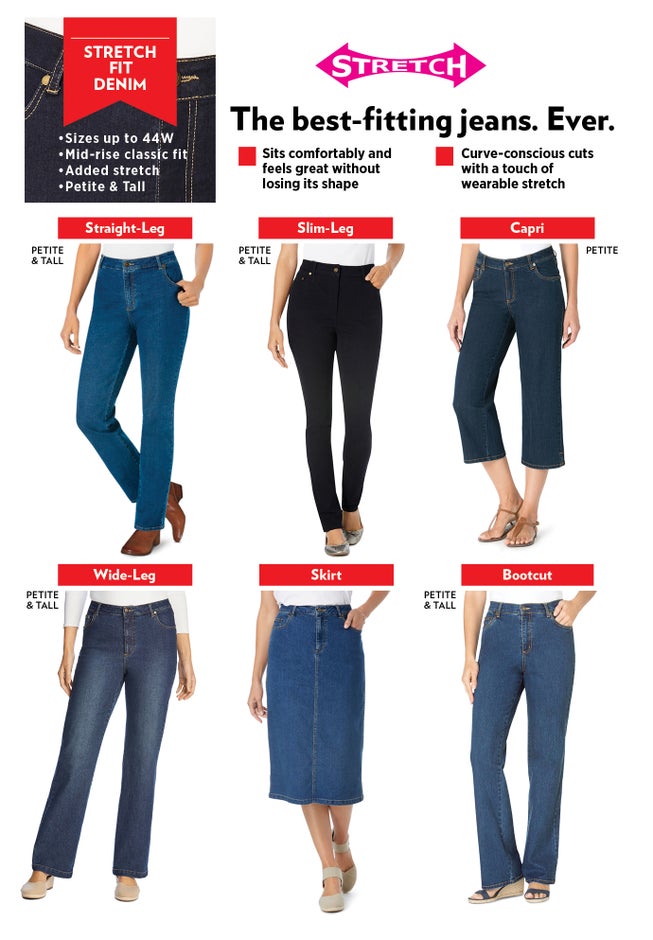 Stretch-Denim Slim-Leg Five-Pocket Jeans image number 3