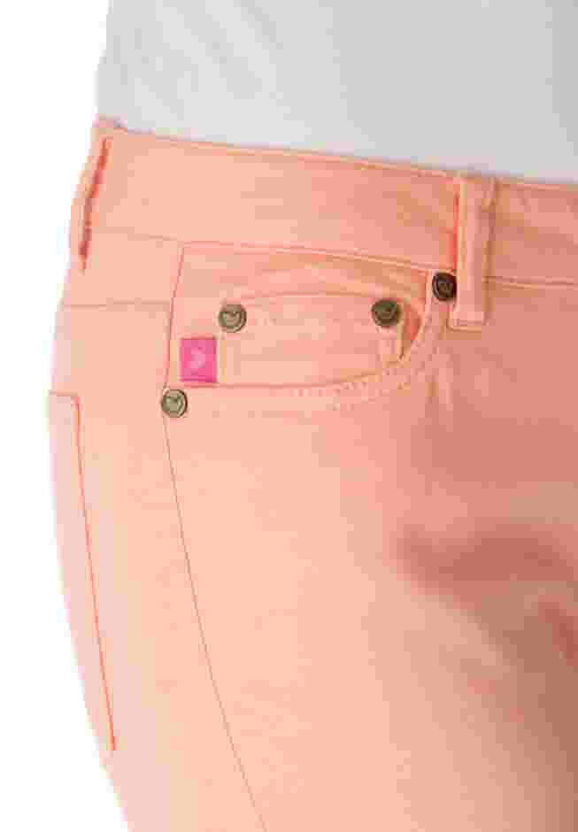 Womens Plus-Size Stretch-Denim Slim-Leg Five-Pocket Jeans image number 8