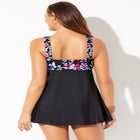 Tie Front V-Neck Swimdress image number null