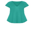 3 Bar V-Neck Top image number null