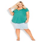 3 Bar V-Neck Top image number null