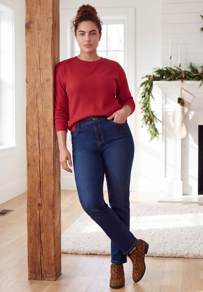 Butter Denim Straight Leg Jean image number 5