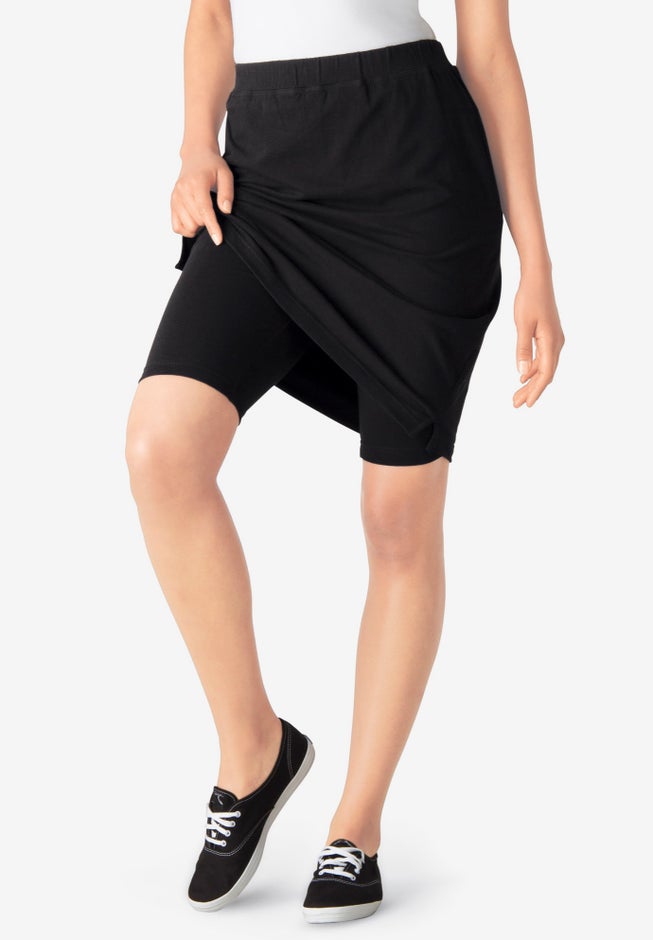 Stretch Cotton Skort image number 3