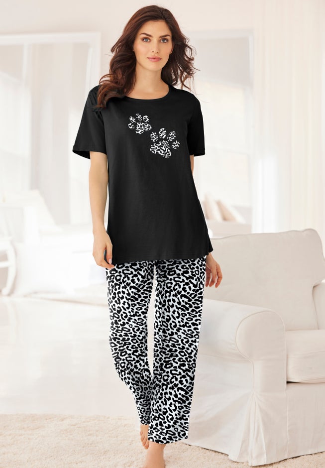 Graphic Tee PJ Set image number 6