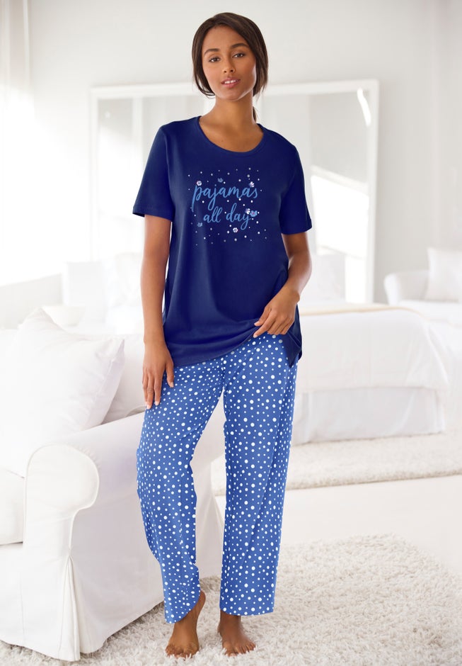 Graphic Tee PJ Set image number 8