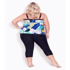 Fly Away Print Tankini Top image number null