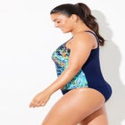 Chlorine Resistant Classic Scoop Neck Tankini Top image number null