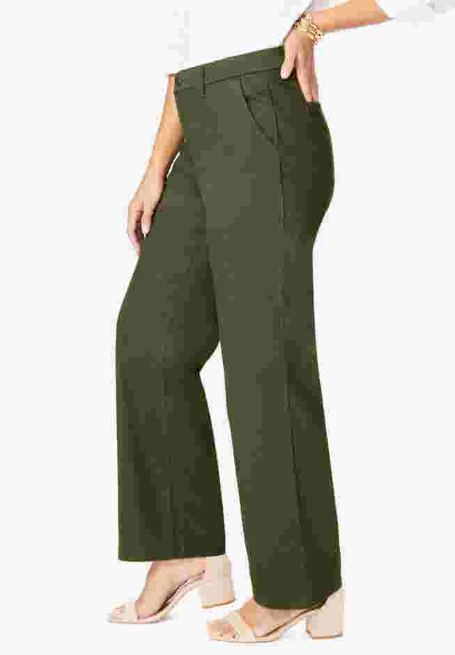 True Fit Stretch Denim Wide Leg Jean image number 2