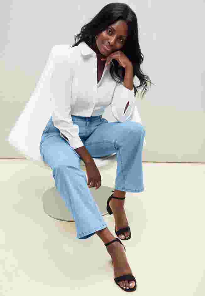 True Fit Stretch Denim Wide Leg Jean image number 3