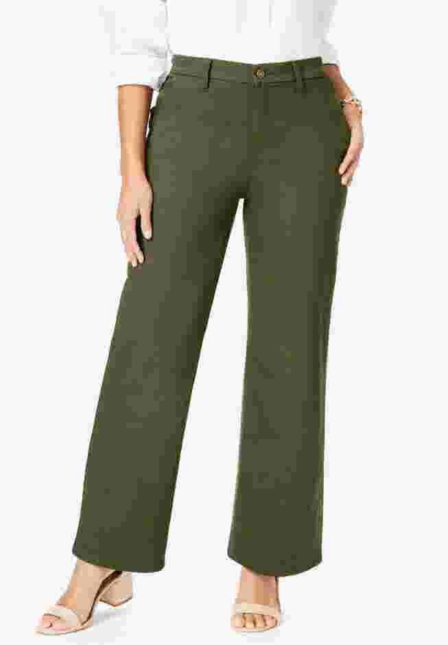 True Fit Stretch Denim Wide Leg Jean image number 0