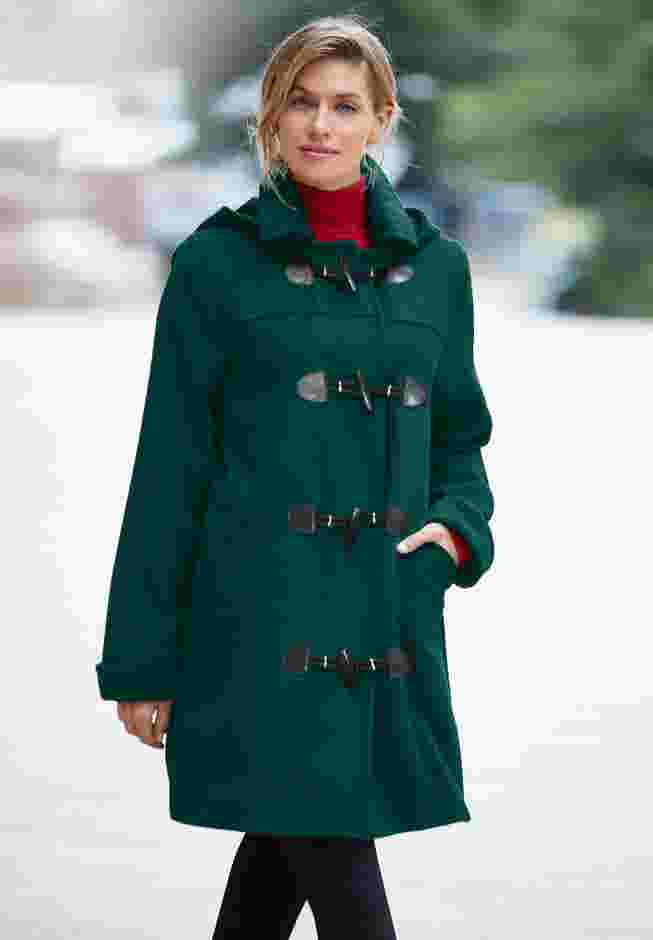 Hooded Toggle Wool Coat image number 0