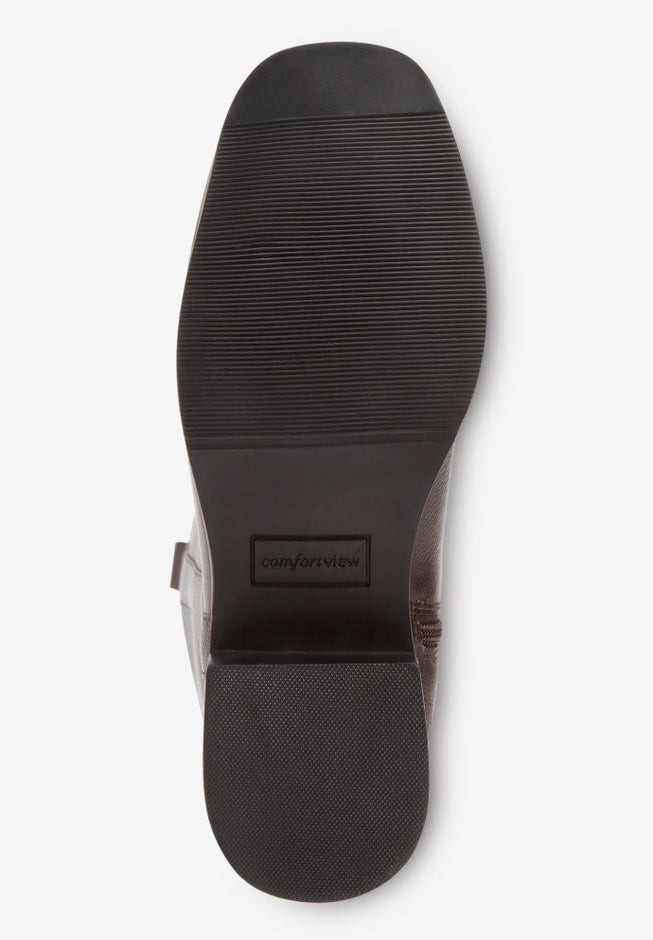 The Donna Tall Wide Calf Leather Boot By Comfortview image number 2