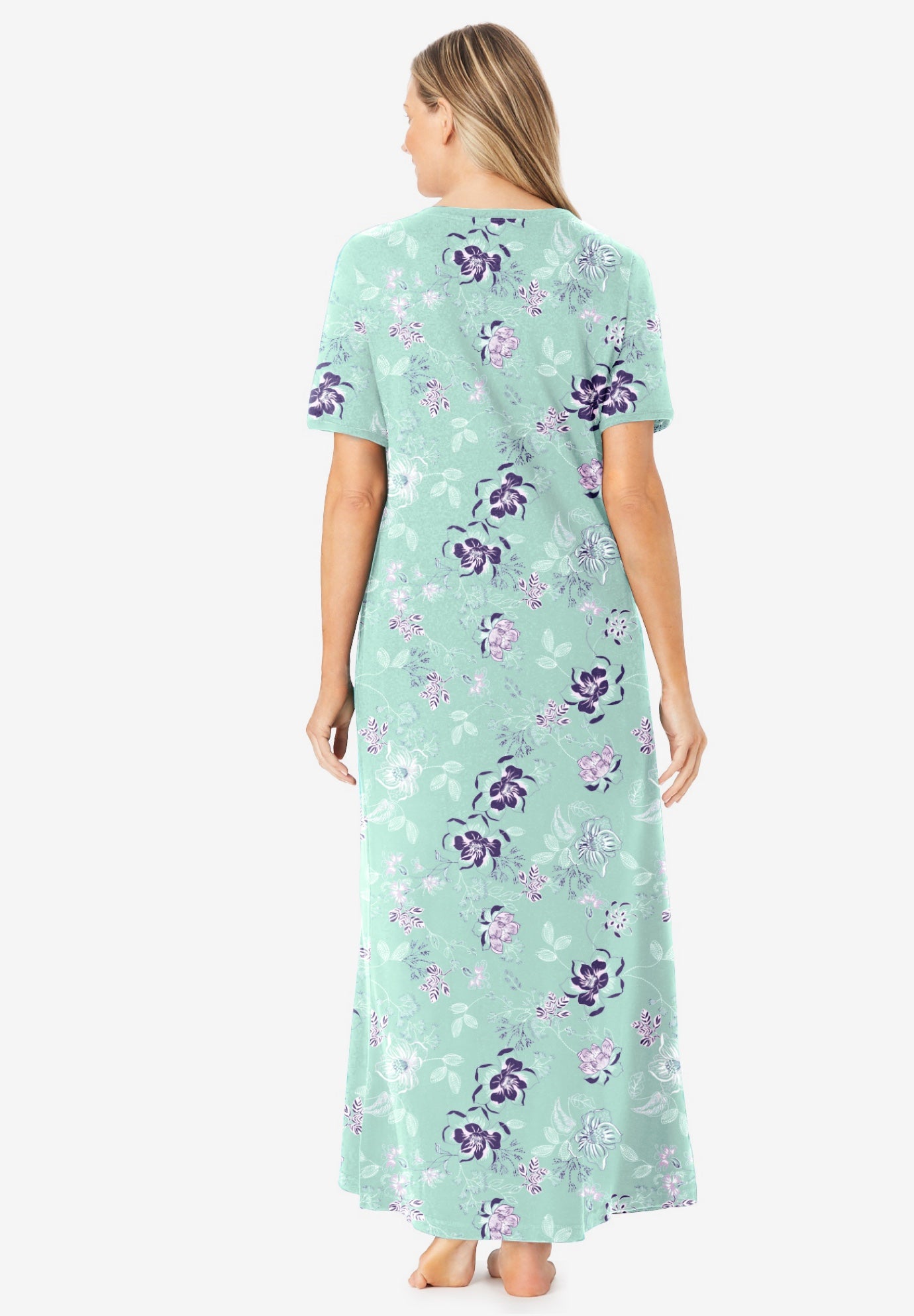 V-NECK SHORT SLEEVE MAXI LOUNGER image number 1