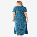 V-Neck Short Sleeve Maxi T-Shirt Lounger image number null