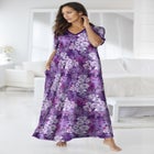 V-Neck Short Sleeve Maxi Lounger image number null