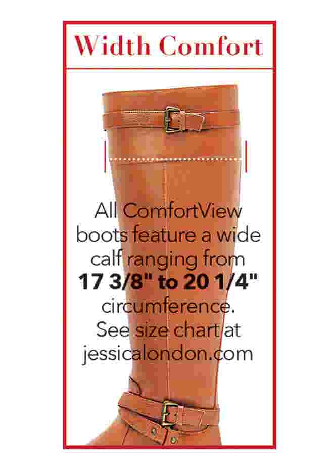 The Milan Tall Wide Calf Boot By Comfortview image number 6