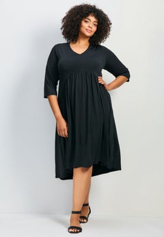 Valery V-Neckline Ity Jersey Dress
