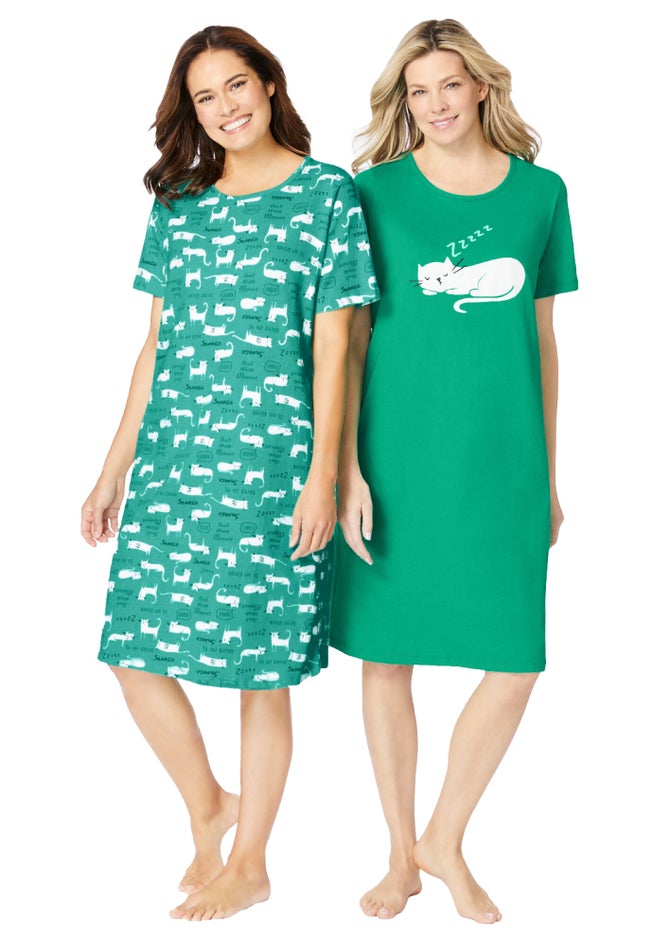 2-Pack Short-Sleeve Sleepshirt image number 4
