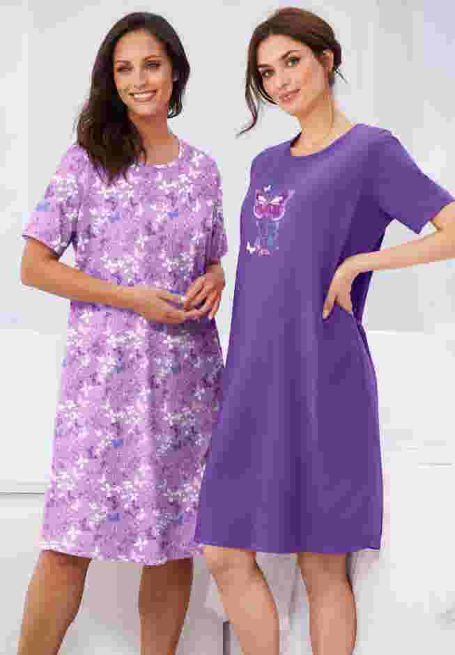 2-Pack Short-Sleeve Sleepshirt image number 0