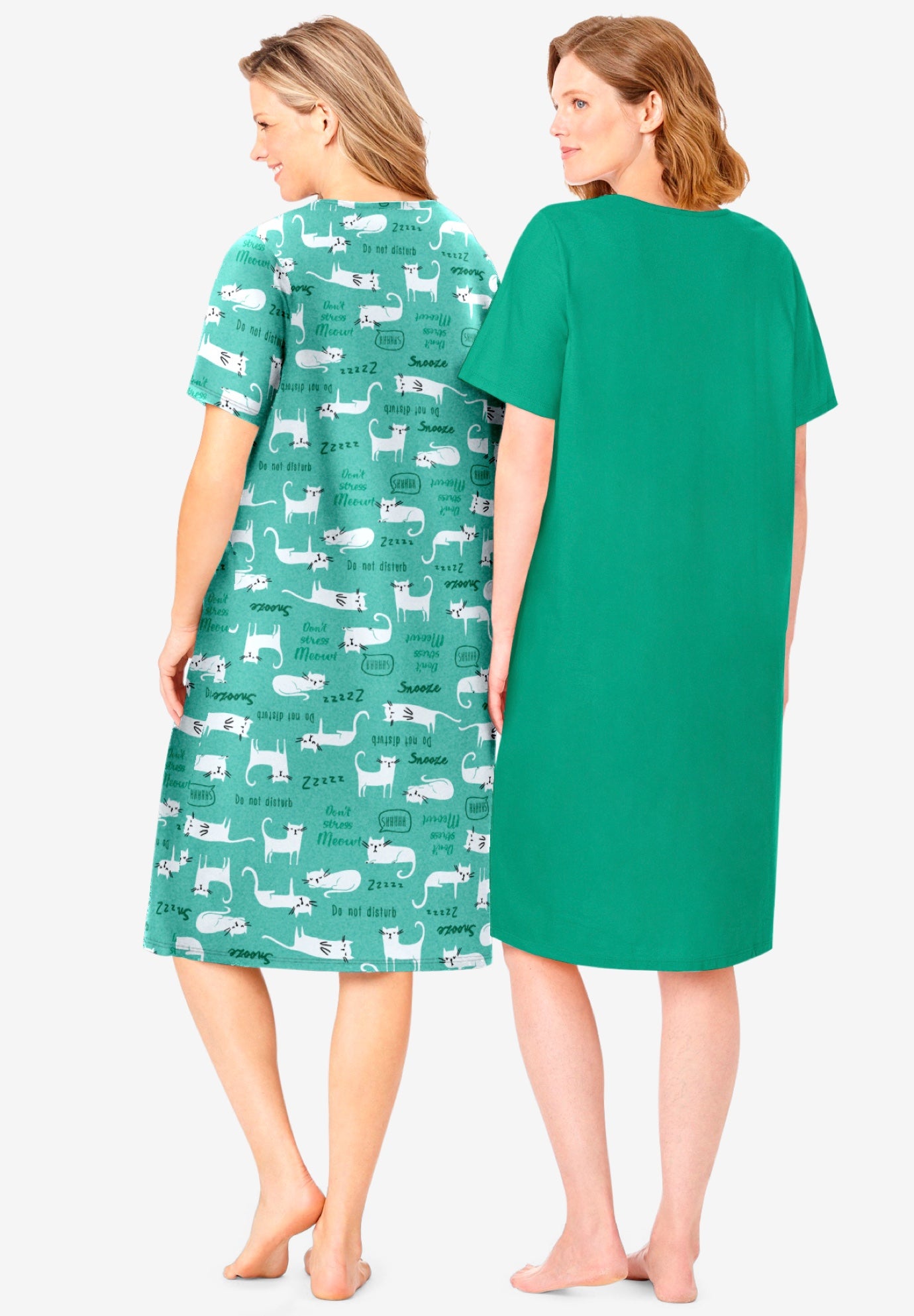 2-Pack Short-Sleeve Sleepshirt image number 1
