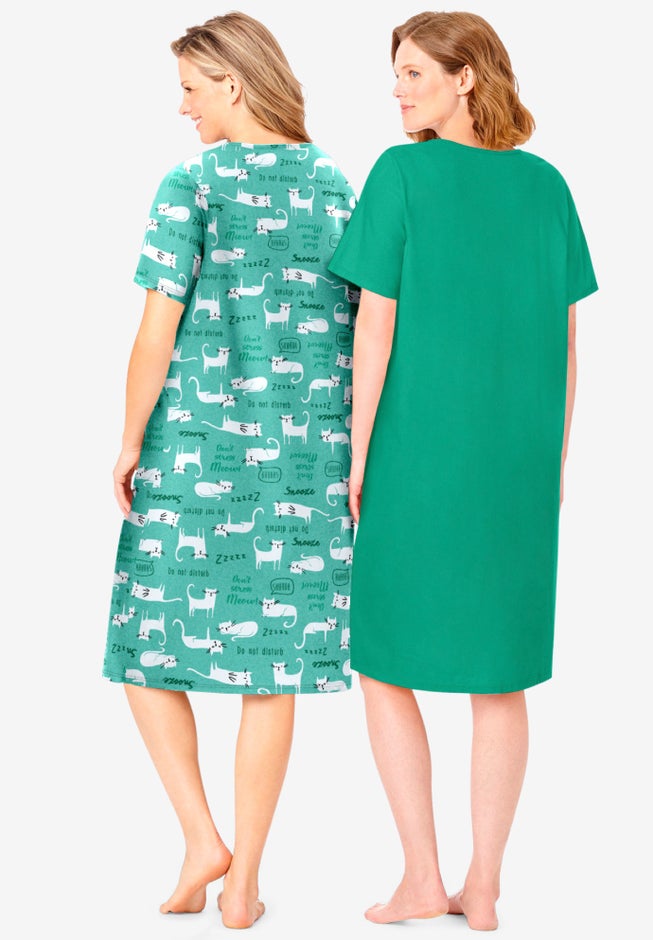 2-Pack Short-Sleeve Sleepshirt image number 1