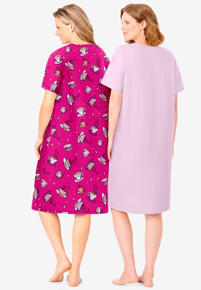 2-Pack Short-Sleeve Sleepshirt image number 1