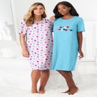 2-Pack Short-Sleeve Sleepshirt image number null