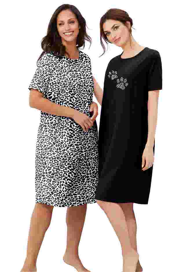 2-Pack Short-Sleeve Sleepshirt image number 5