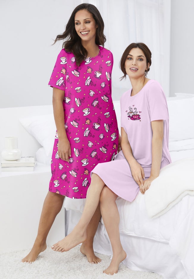 2-Pack Short-Sleeve Sleepshirt image number 0