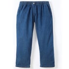 7-Day Straight-Leg Elastic-Waist Cotton Denim Pant image number null