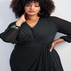 Luxe Drape Chiffon Overlay Jumpsuit image number 3