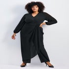 Luxe Drape Chiffon Overlay Jumpsuit image number 0