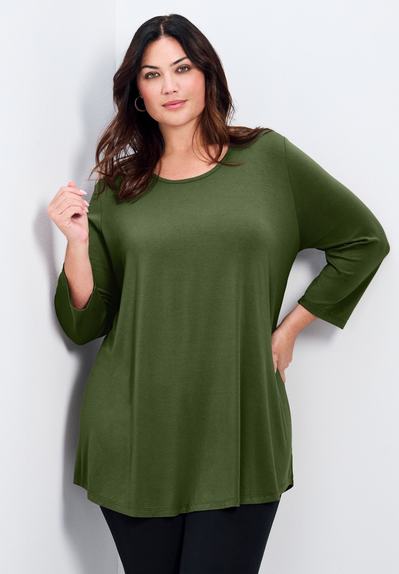 Sara Everyday Scoop Neck Tunic image number 0
