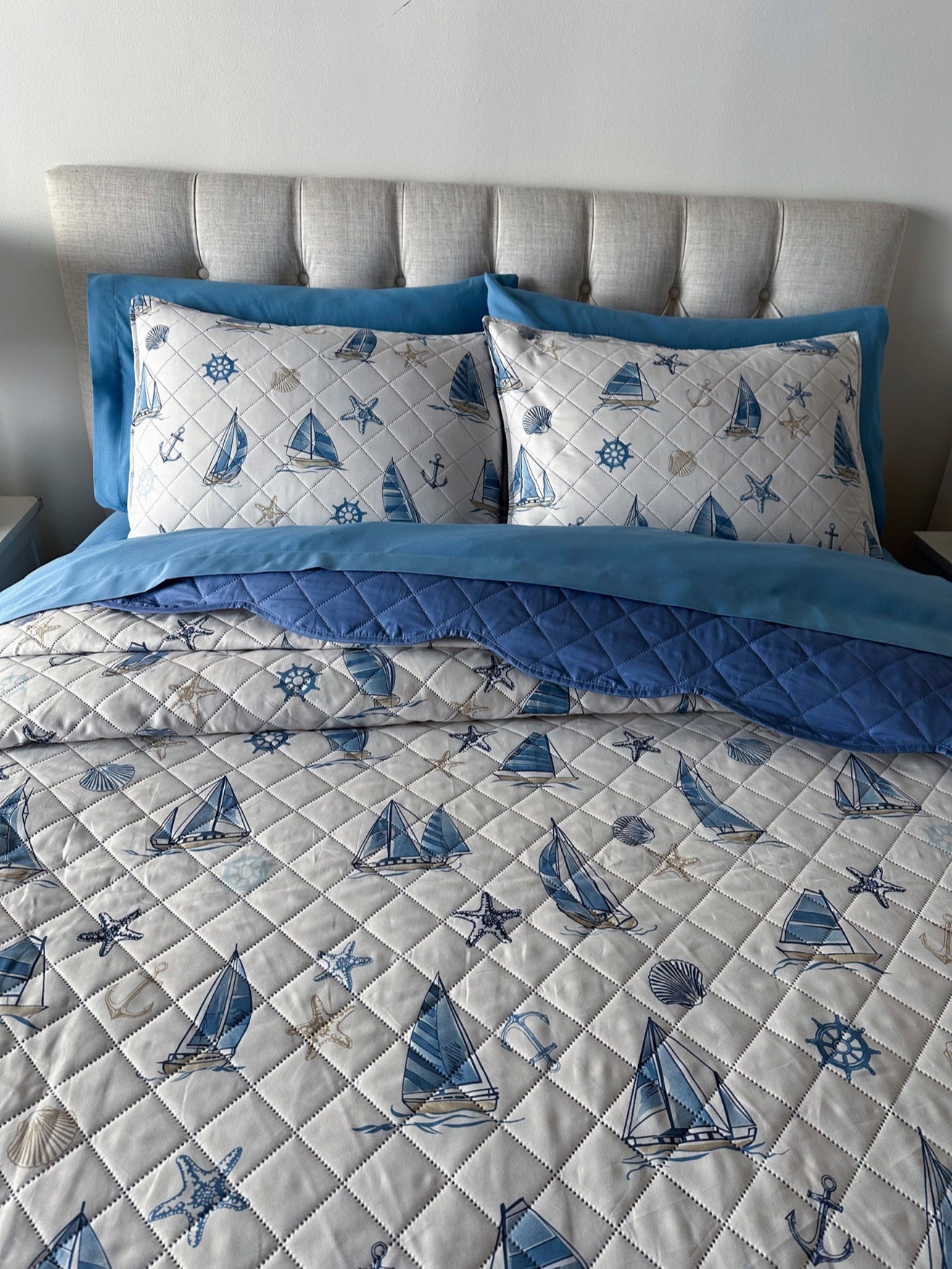 BH Studio Scalloped Hem Bedspread image number 1