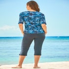 Three-Quarter Sleeve Swim Tee image number null