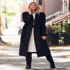 Full Length Wool Blend Coat image number null
